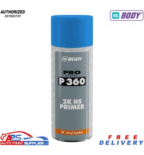 HB Body P360 High Build Primer Aerosol Blue - 400ml